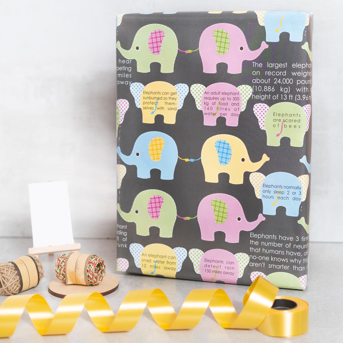 Gift Wrapping Paper | Elephant-Set of 10
