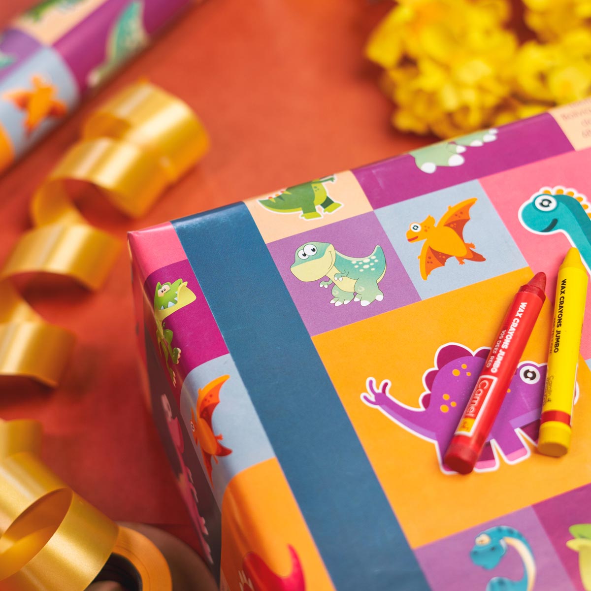 Gift Wrapping Paper | Dinosaur-Set of 10