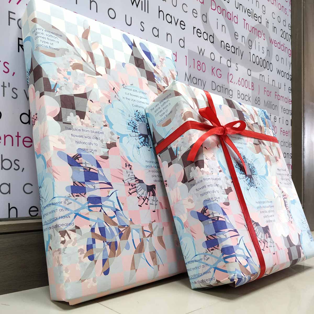 Gift Wrapping Paper | Floral-Set of 10