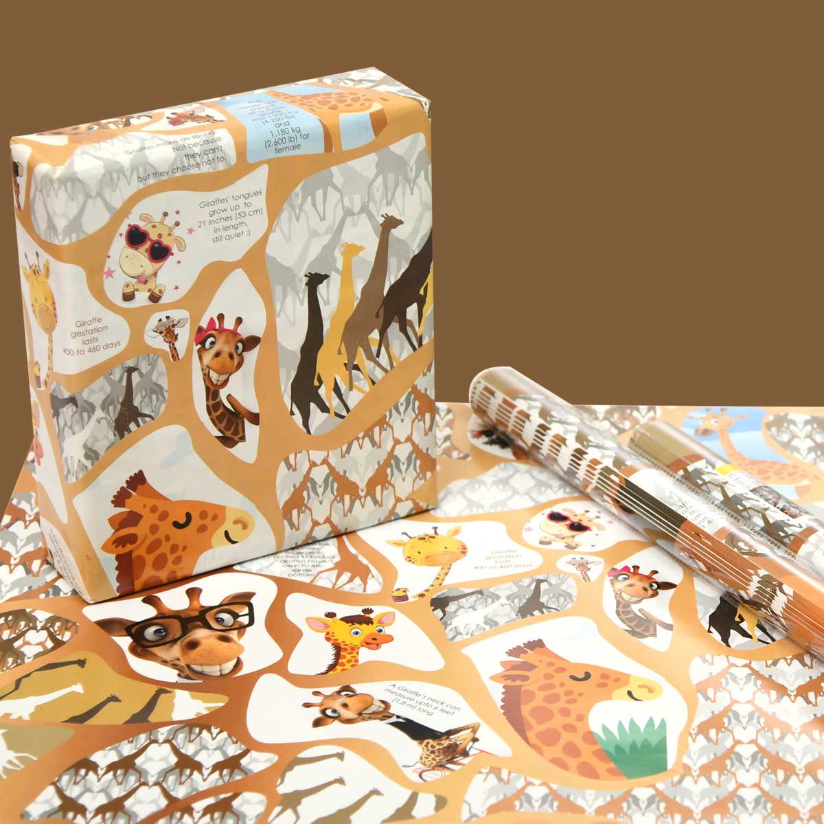Gift Wrapping Paper | Giraffe-Set of 10