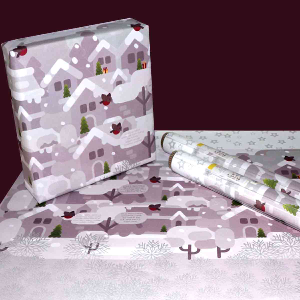 Gift Wrapping Paper | Winter Xmas-Set of 10