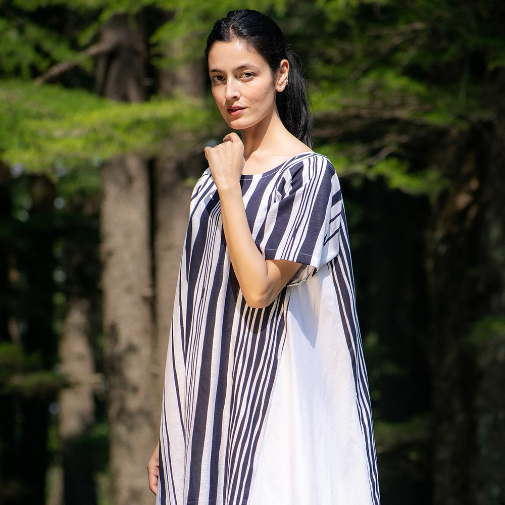 Trapeze Midi Dress | Organic Cotton - TAINTA