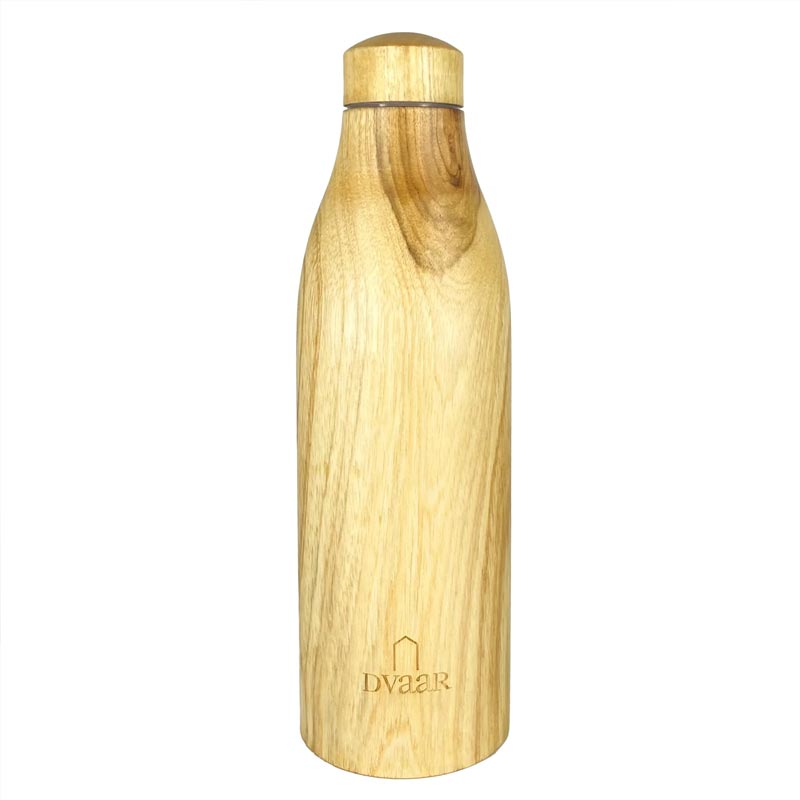 Copper Bottle | Teak wood | 500 ml