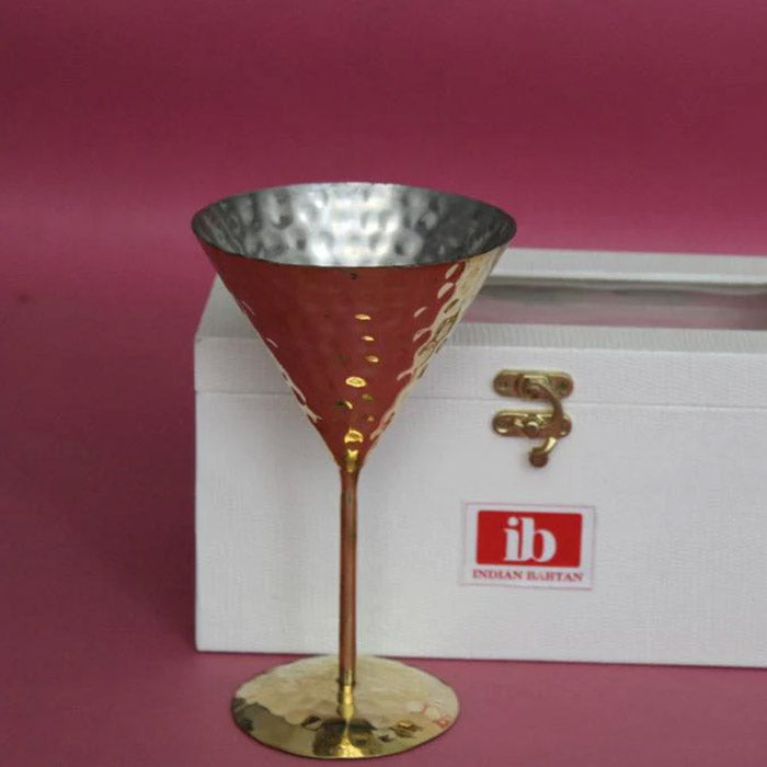 Brass Cocktail Glass With Gift Box