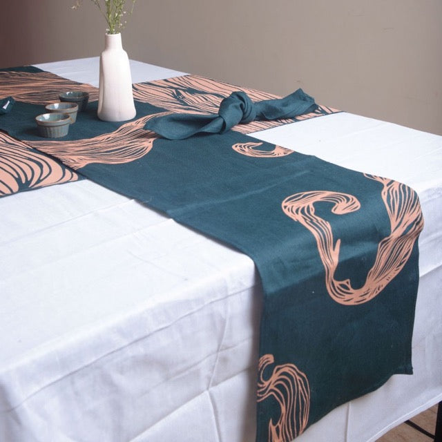 Iraja - Table Linen Set | Pure Hemp | Table Runner & Napkins