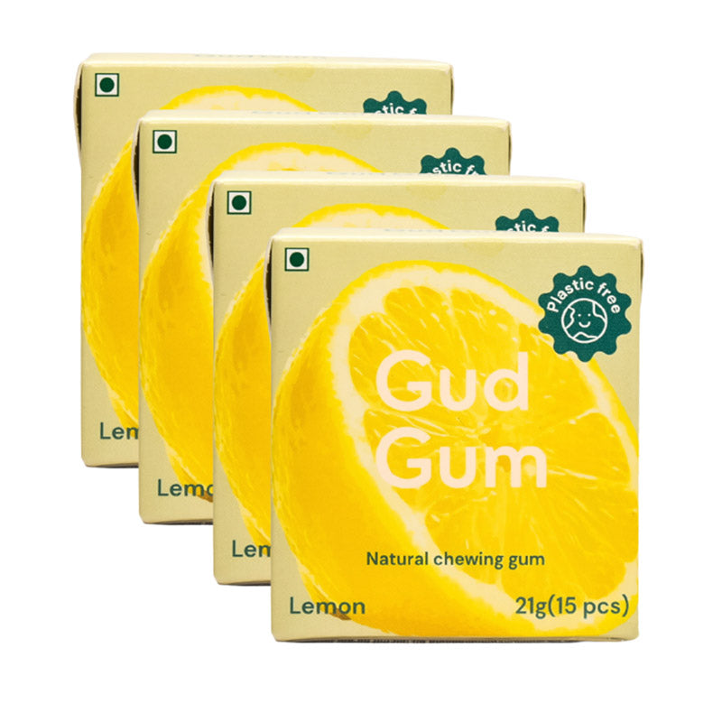 Gud Gum - Pack of  4 - Lemon