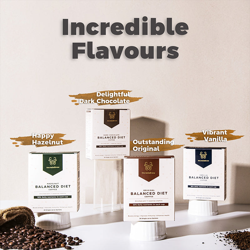 Incredabrew Assorted Flavours Balanced Diet Coffee