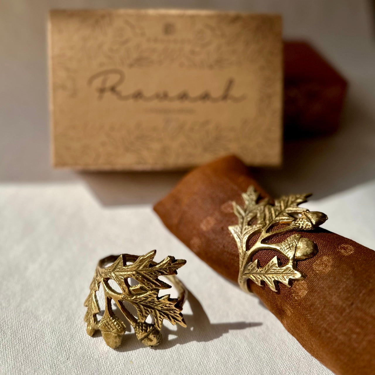 Phool - Napkin Rings | Brass | Handcrafted