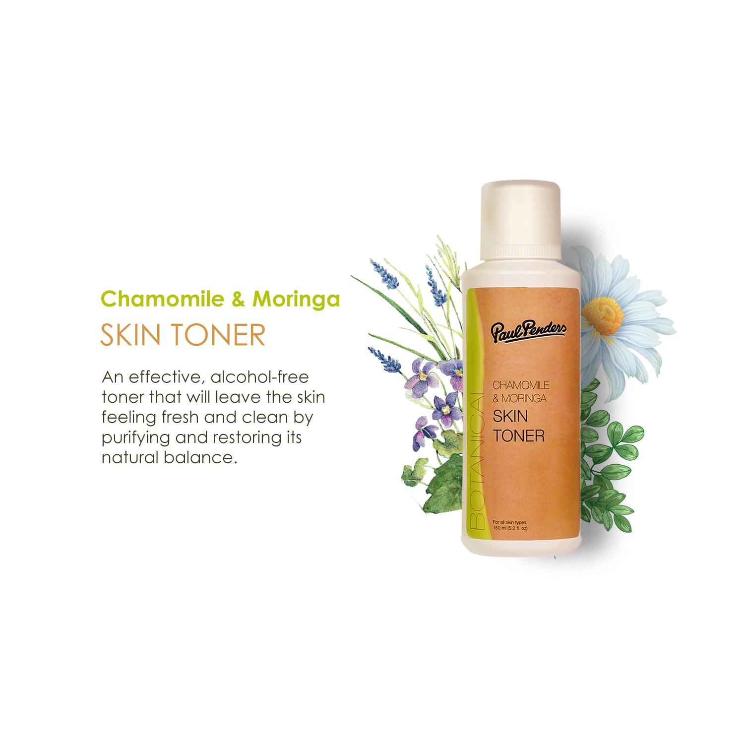 Chamomile & Moringa Skin Toner & Cleanser | 150ml
