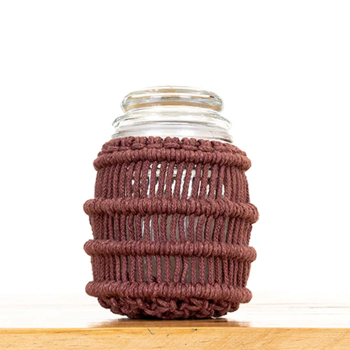 Meander Hand-Knotted Candle Jar
