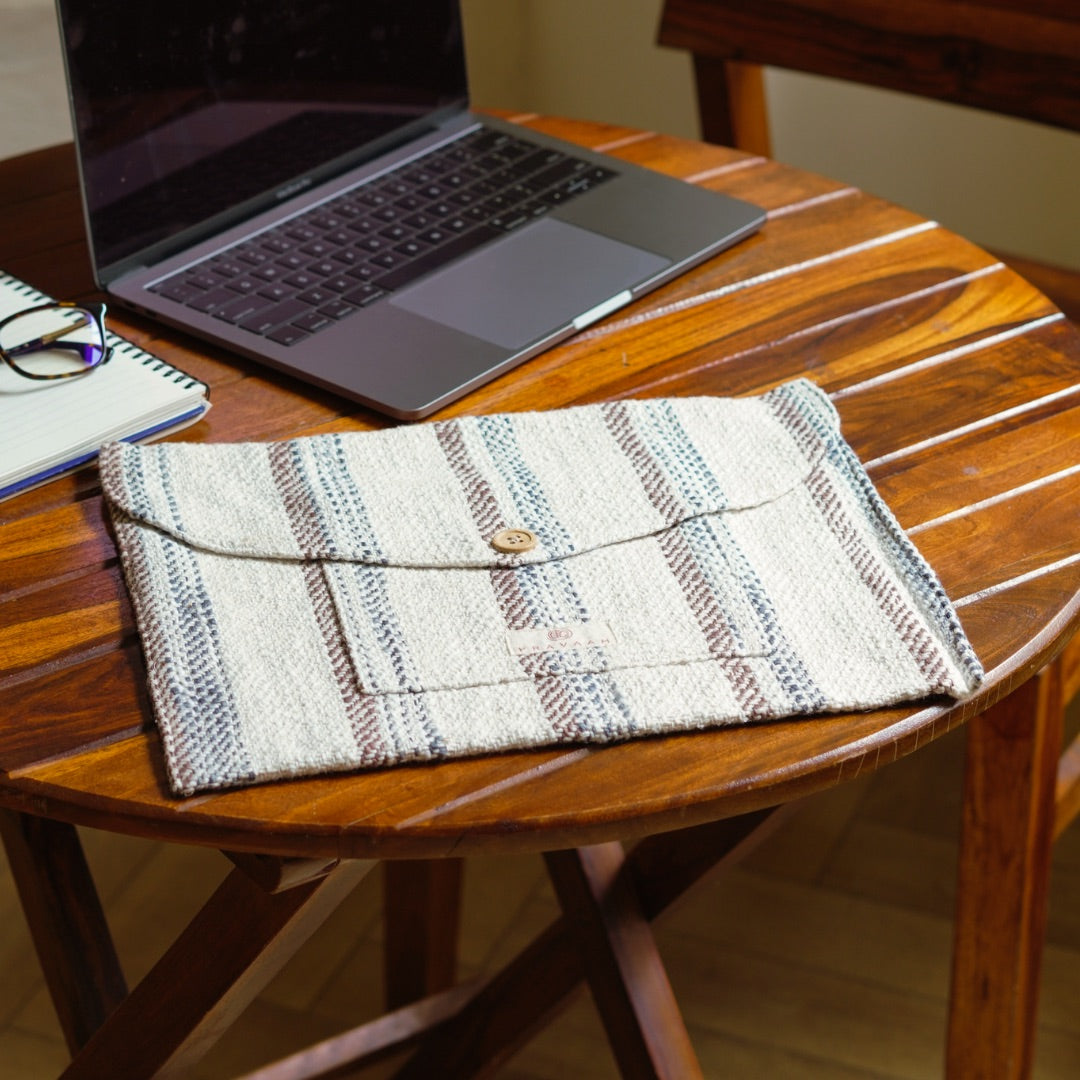 Kese-Laptop Sleeve | Hemp Cotton Blend | 11”-15” Screen (Multicolour)