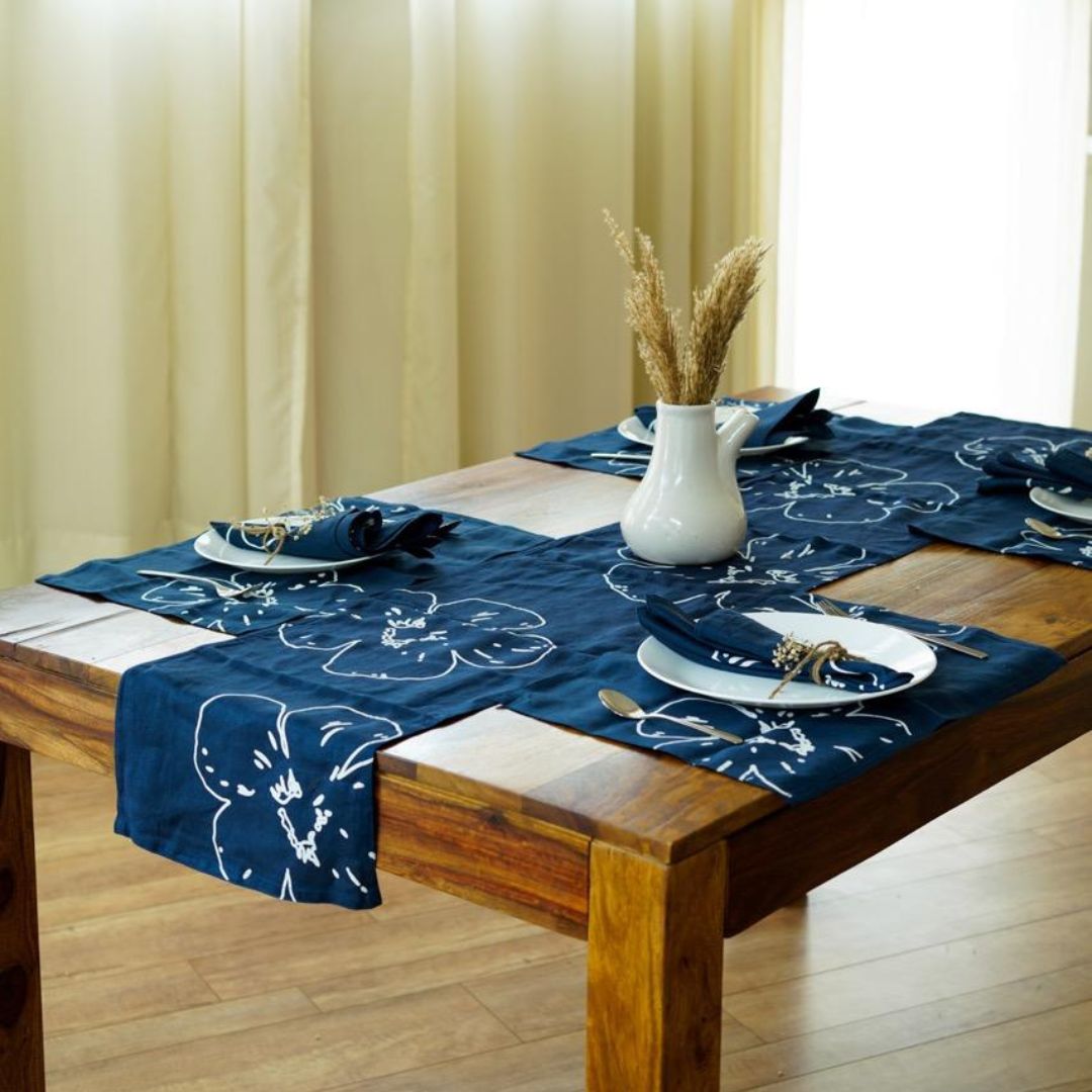 Prasoon - Table Linen Set | Pure Hemp | Prasoon Table Runner & Napkins