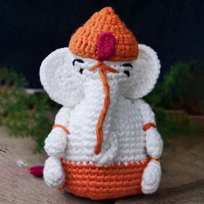 Handmade Cute Ganesha Soft Toy