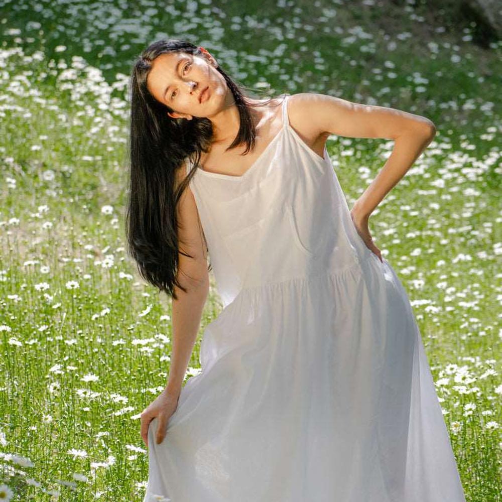 Maxi Flapper Dress | Organic Cotton - Ebba