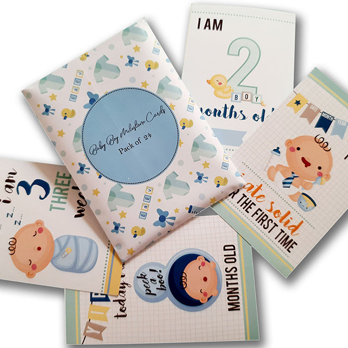 Baby Boy Milestone Cards |300 GSM Paper