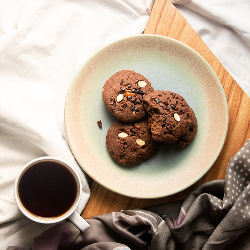 Dark Chocolate-Almond Butter Cookies
