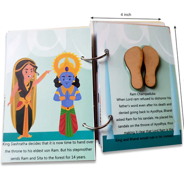 Ramayan Story & Activity For Kids|300 GSM Paper|MDF 3mm