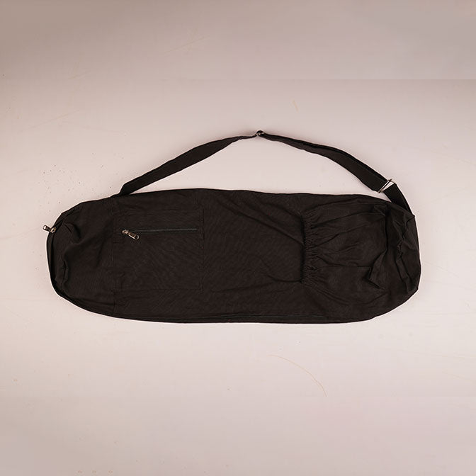 Cotton Yoga Mat Bag | Black