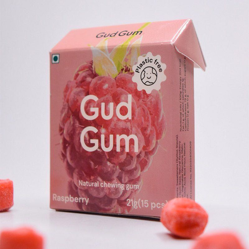 Gud Gum - Pack of 4 - Raspberry