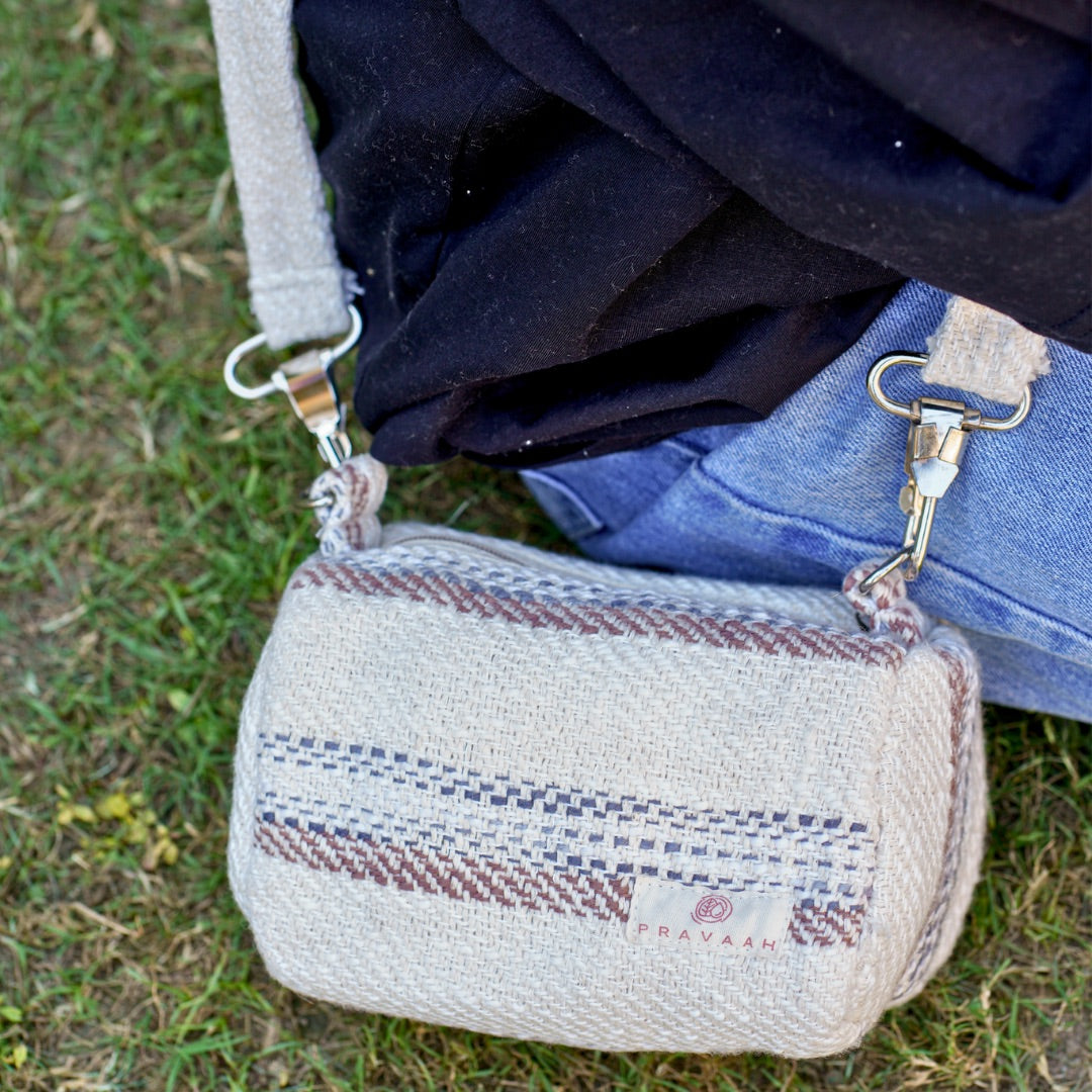 Kese Artisinal Handbag | Natural Fabric | Washable