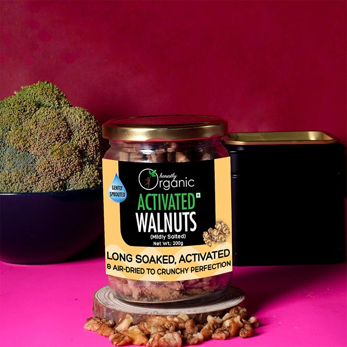 Activated Organic Walnuts - Mildly Salted - 200g