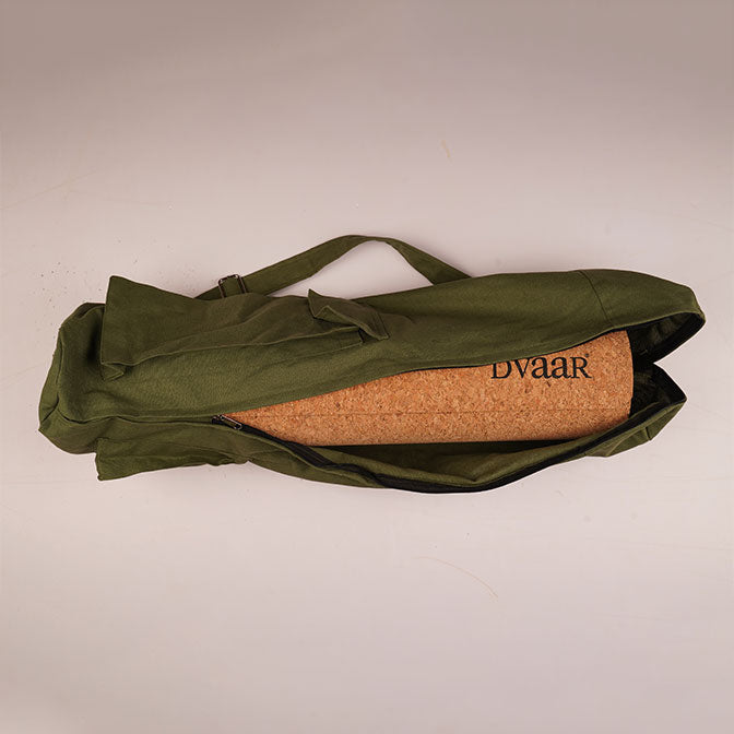 Cotton Yoga Mat Bag | Green