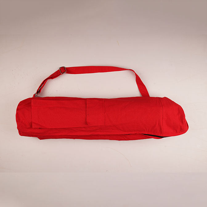 Cotton Yoga Mat Bag | Red