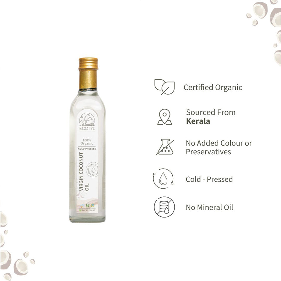 Organic Cold Pressed Virgin Coconut Oil | 500 ml