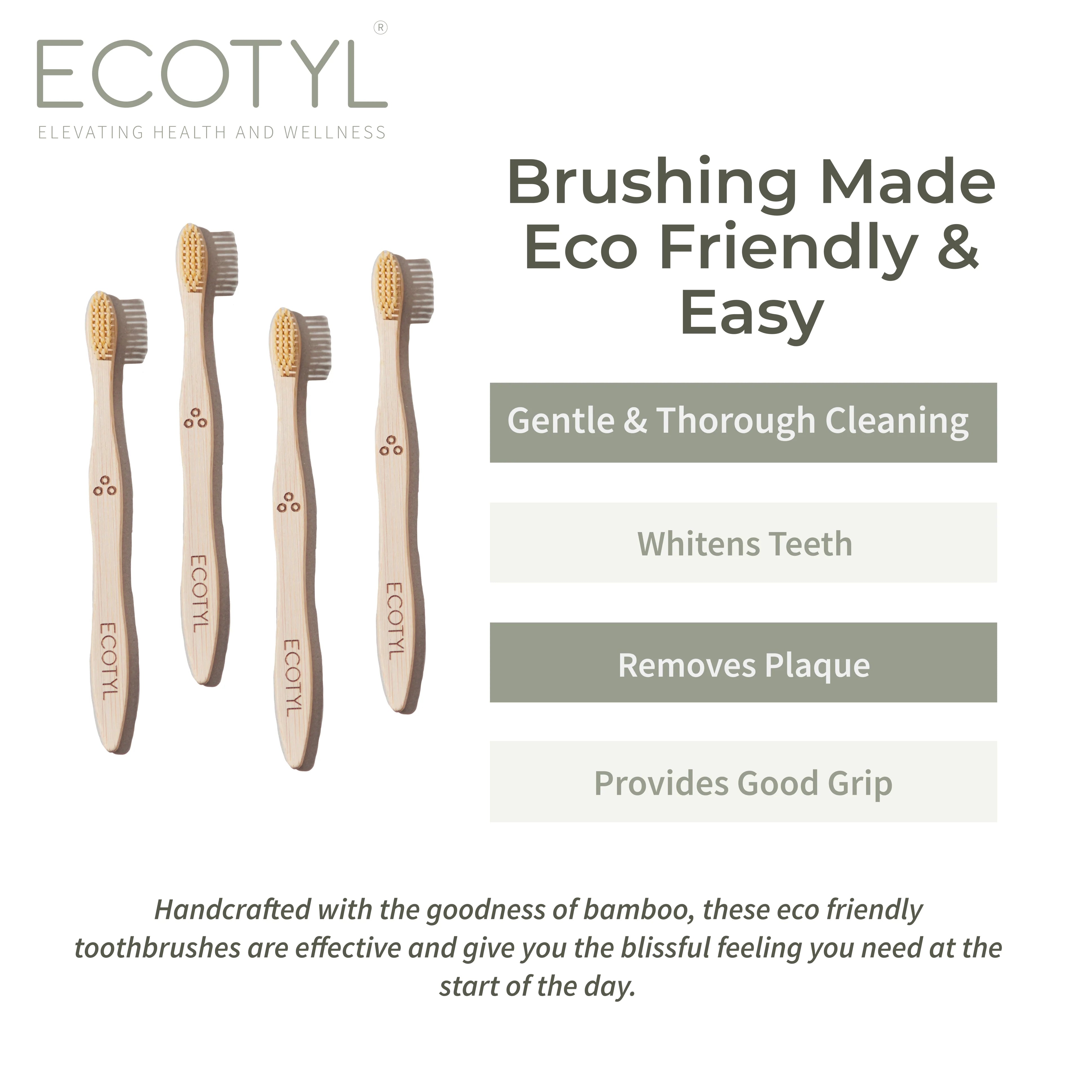 Bamboo Tooth Brush | Set of 4