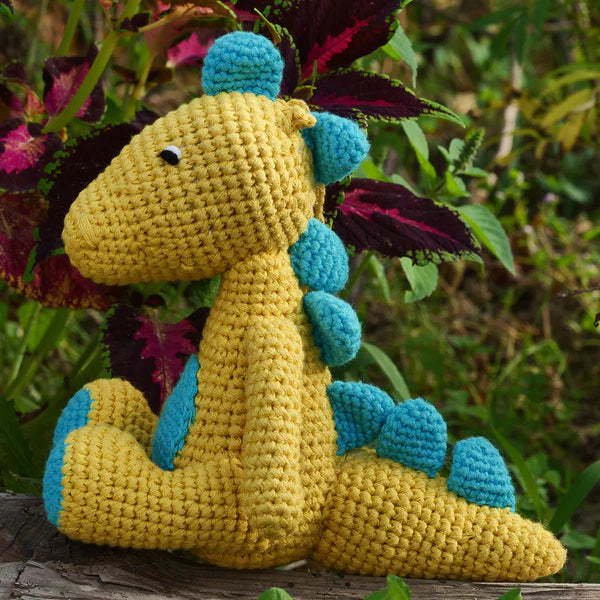 Handmade Colourful Dinosaur Soft Toy