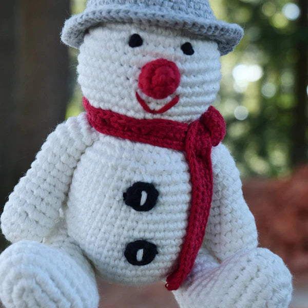 Handmade Cute Snowman Soft Toy