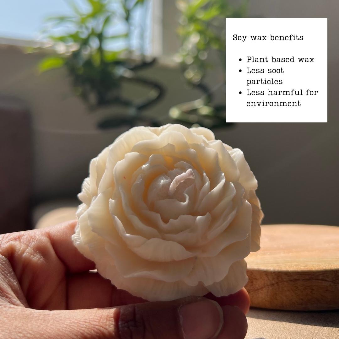 Rose Scented Candle | Soy Wax