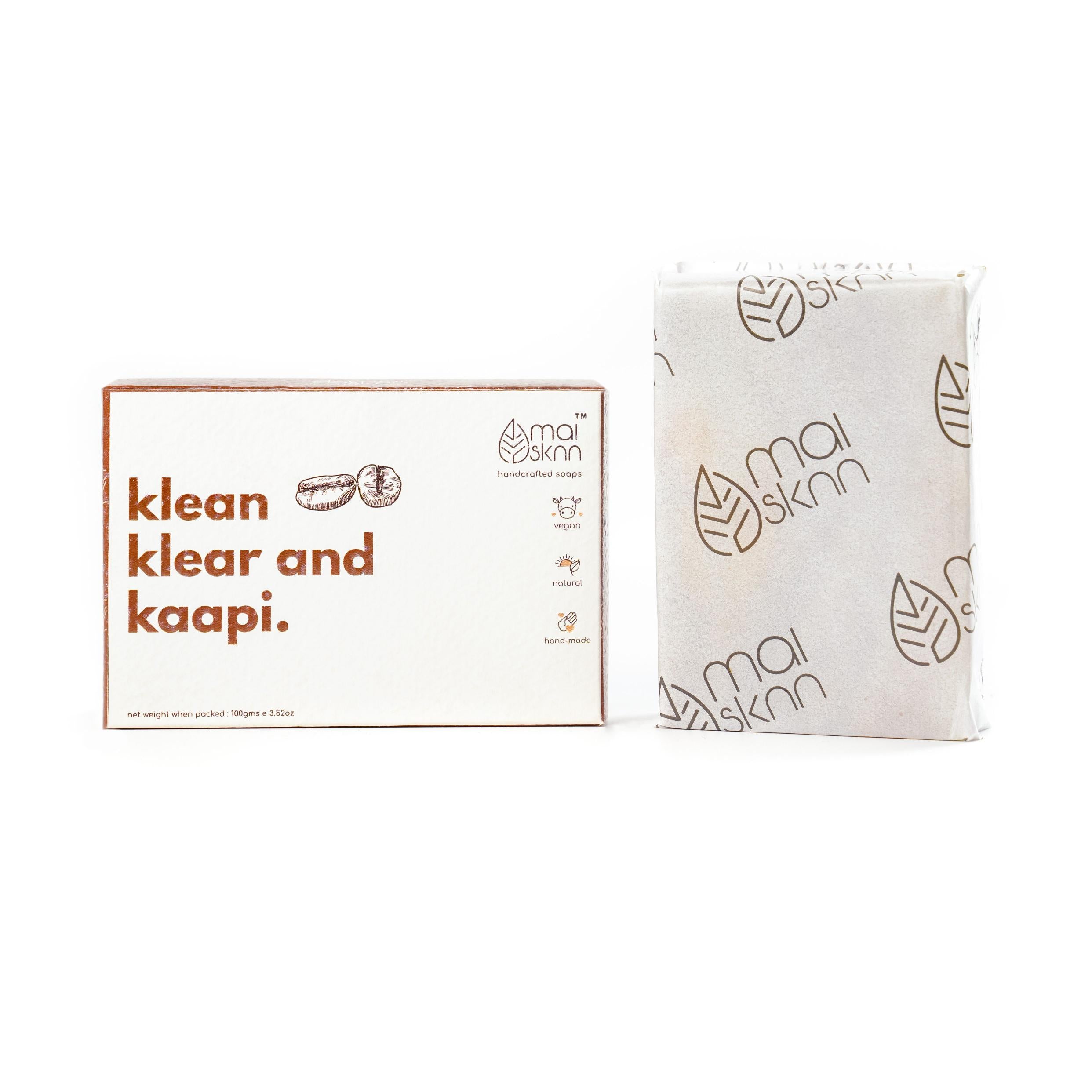 Klean Klear & Kaapi Scrub Soap Bar