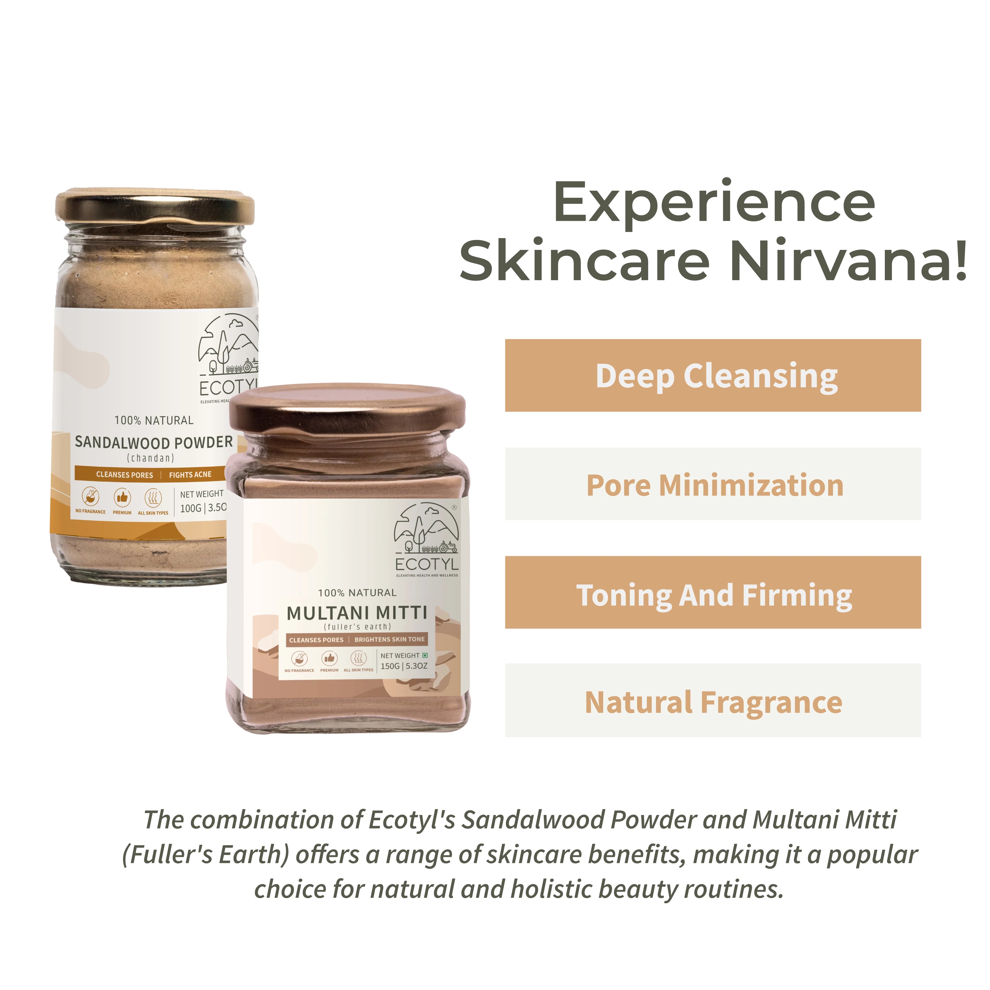 Face Pack Combo | For Skin Brightening & Glow | 100g+150g