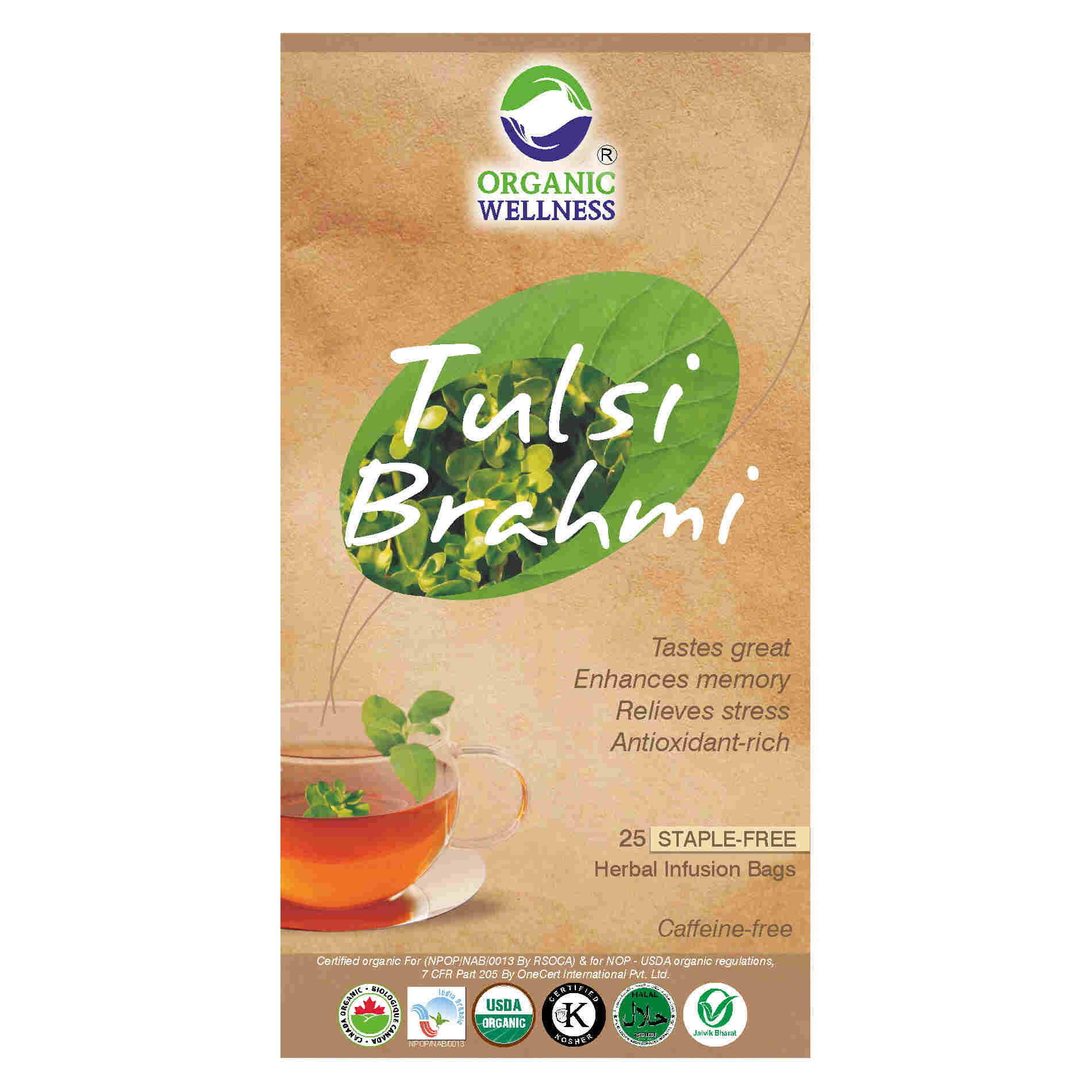 Tulsi Brahmi Tea | 25 bags x 2