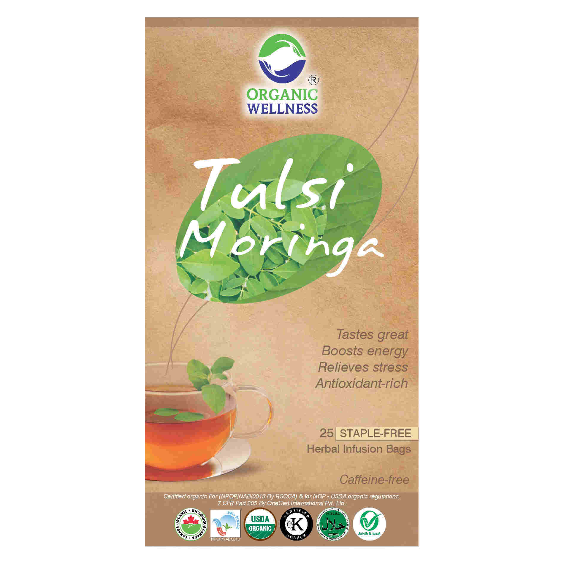 Tulsi Moringa Tea | 25 bags x 2
