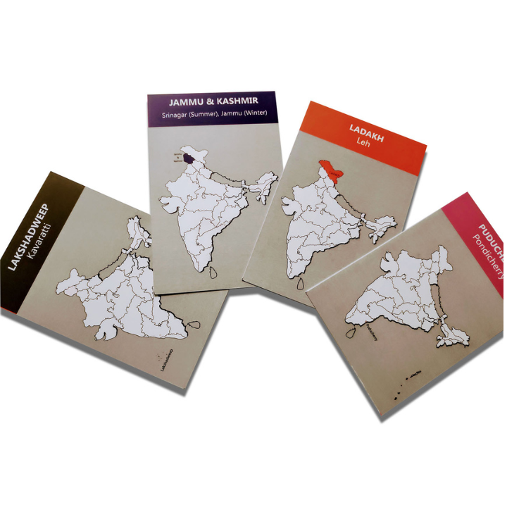 Flashcards |300 GSM Paper| India States & Union Territories