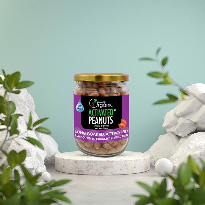 Activated Organic Peanuts - Mildly Salted | 300G