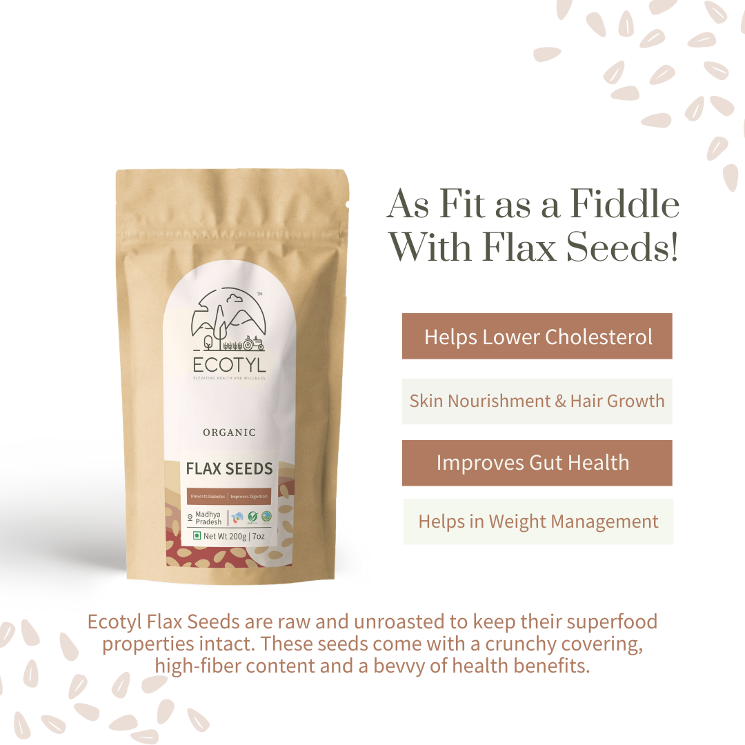 Organic Flax Seeds | 200 g | Set Of 2
