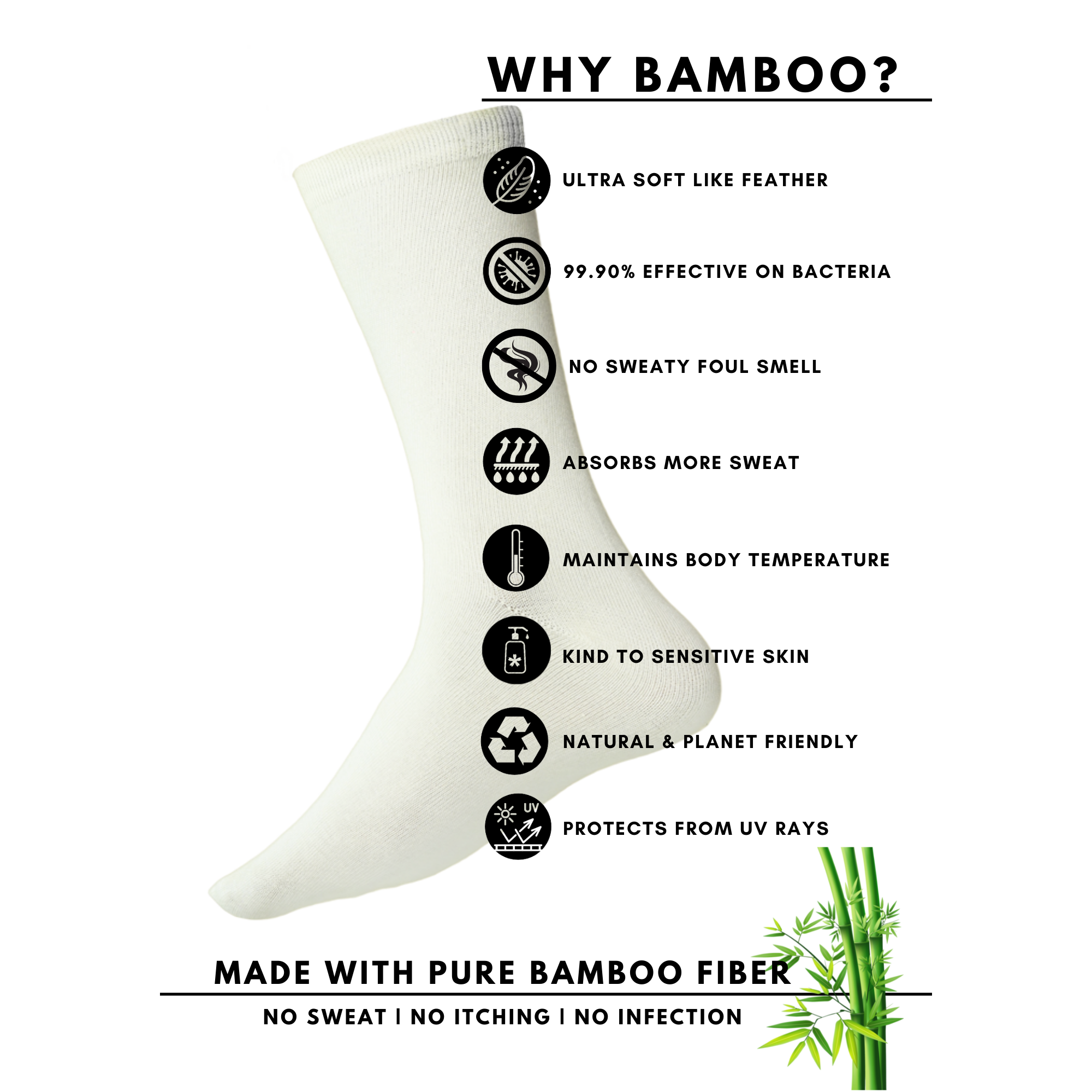 Bamboo Socks Set Of 2