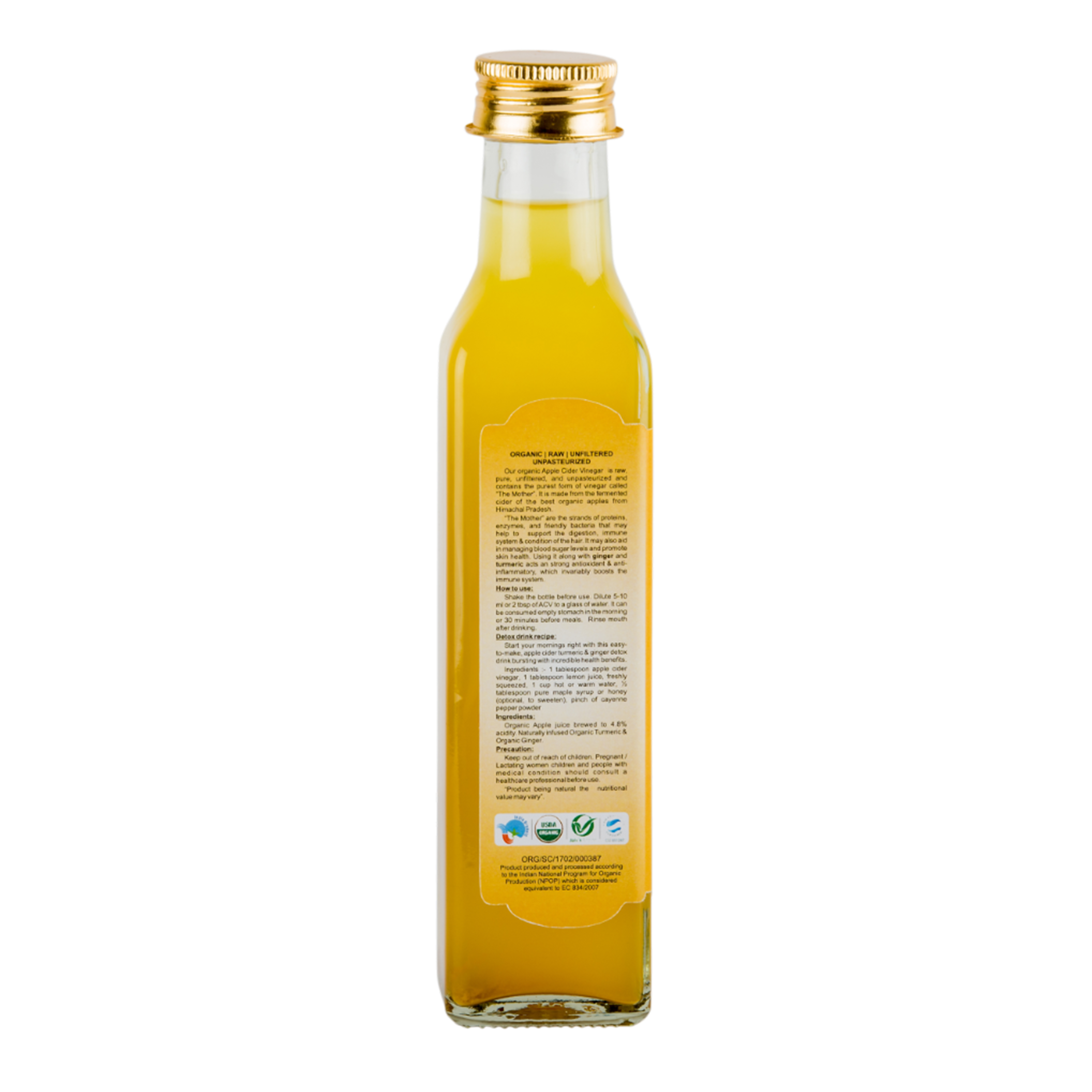 Apple Cider Vinegar with Ginger & Turmeric 250ml