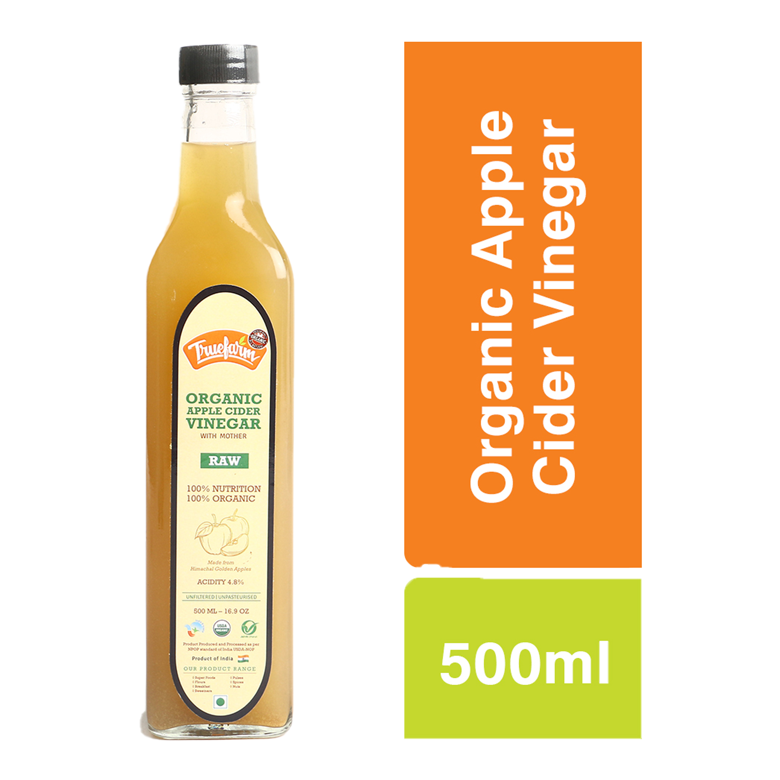 Organic Apple Cider Vinegar with Mother (500ml)